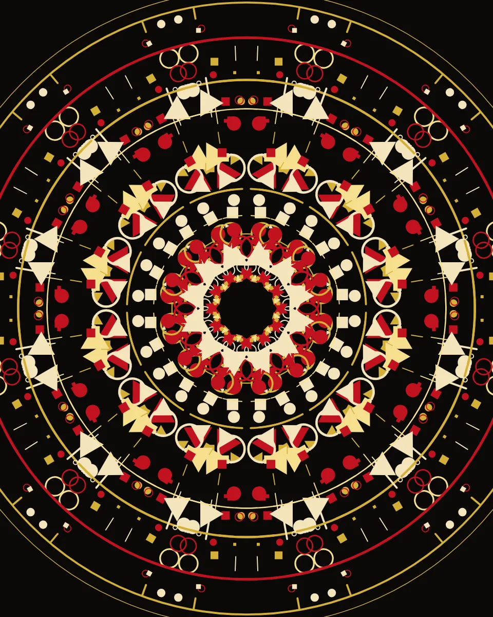 Kaléidoscope, illustration jeu sur mesure